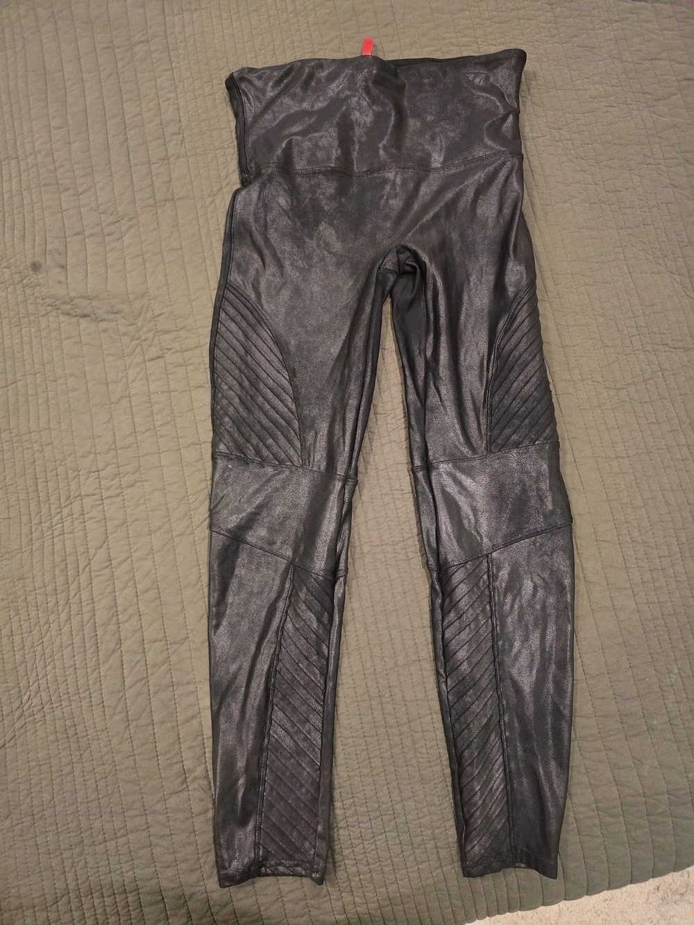 High-Waist Black Moto-Style Women’s Jeans